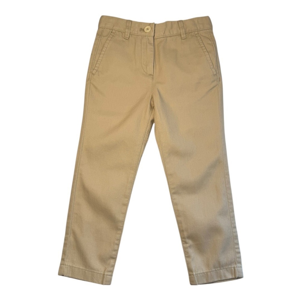 Crewcuts by J. Crew Girls' Cotton Chino Pant Sandy Dune Khaki‎ Size 4 NWT